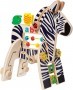 Manhattan Wooden Toy Safari Zebra Activity Center